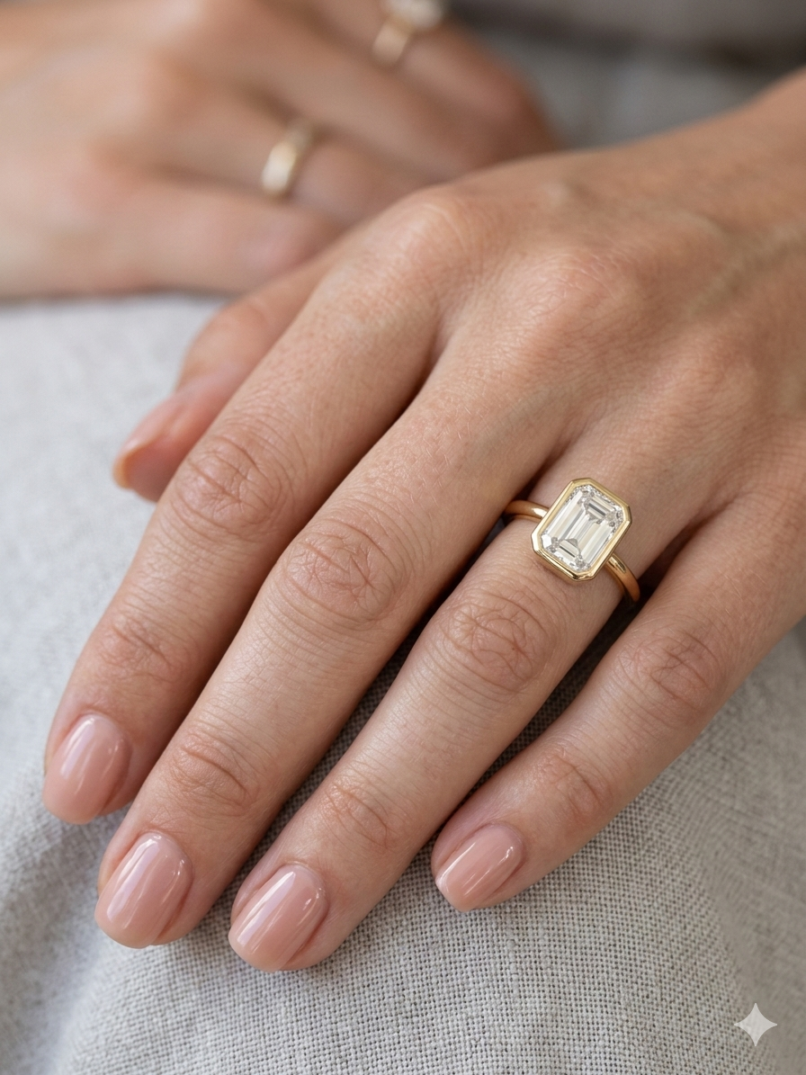 Solitär Ring - 14 Karat