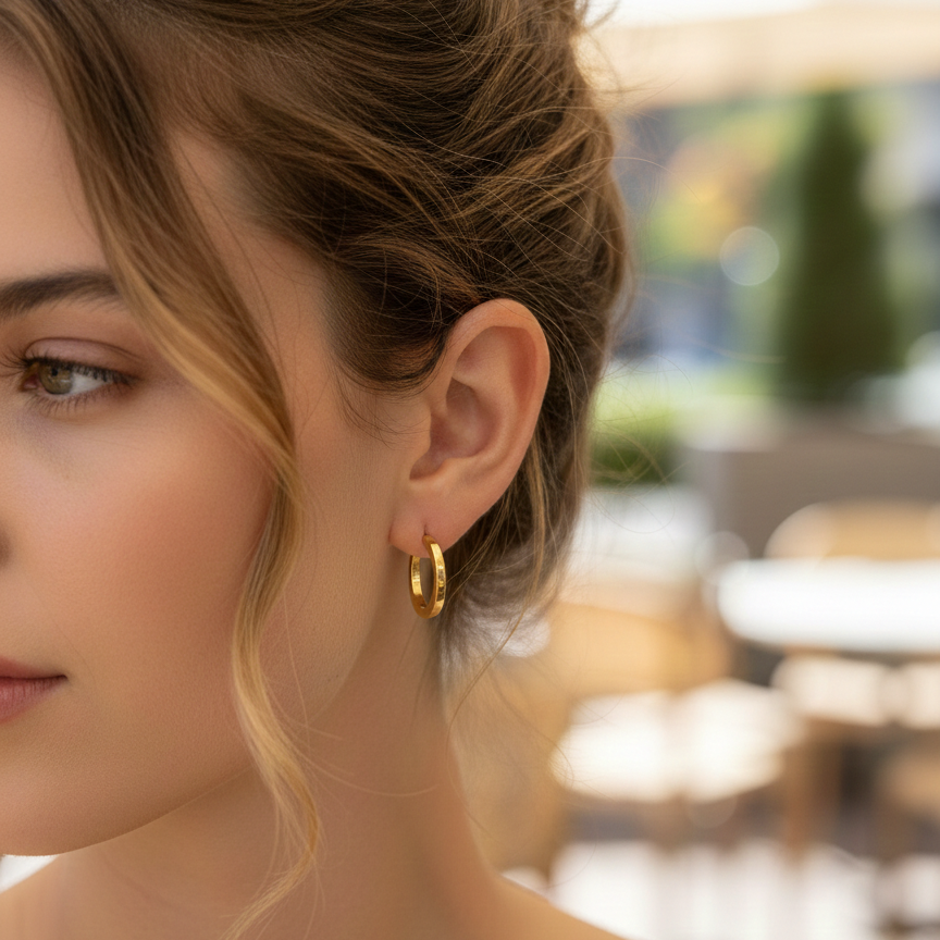 Aurelia Ohrring – Zeitlose Eleganz in 14 Karat Gold