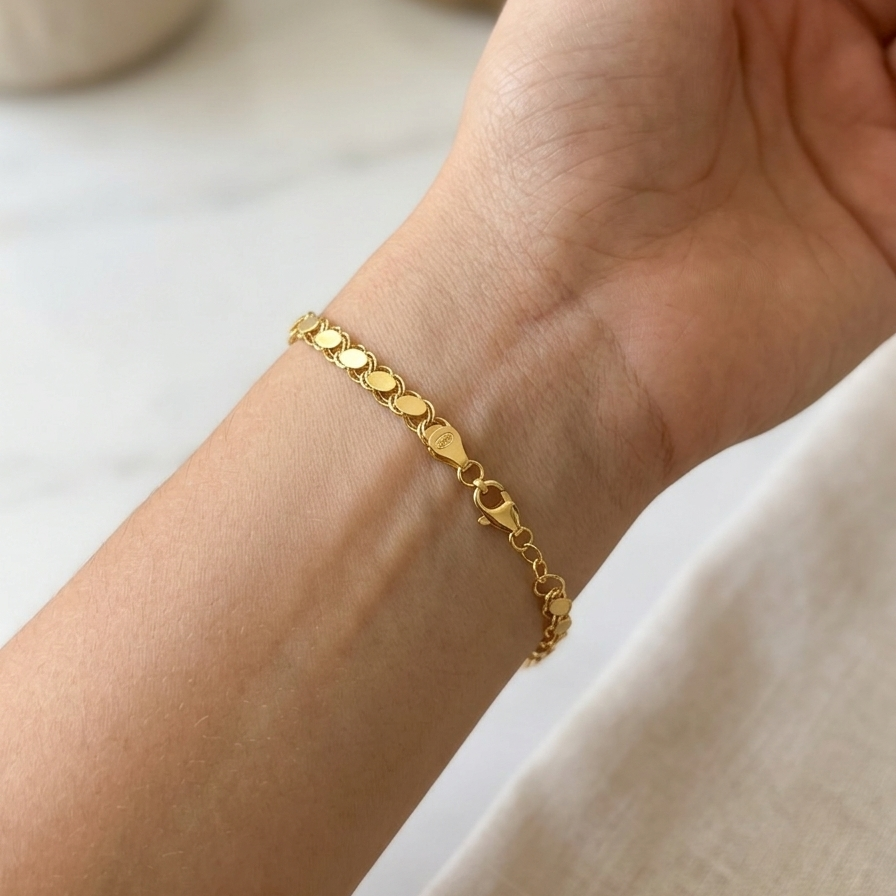 Pull Armband-14 Karat