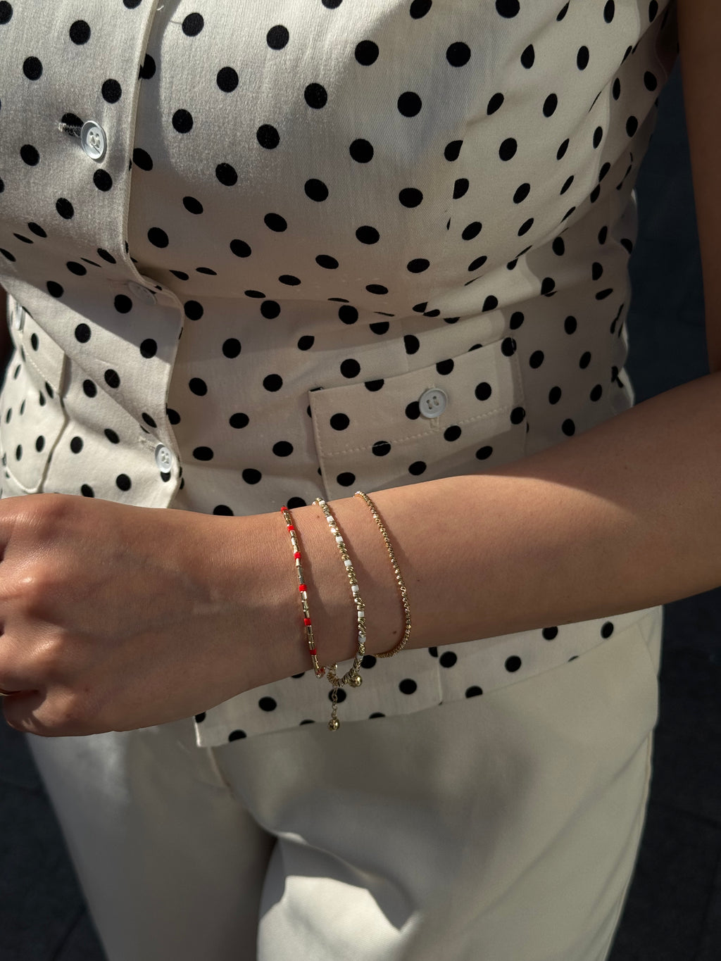 Dorika Perlen Armbänder-14 Karat