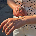 Dorika Handkette-14 Karat