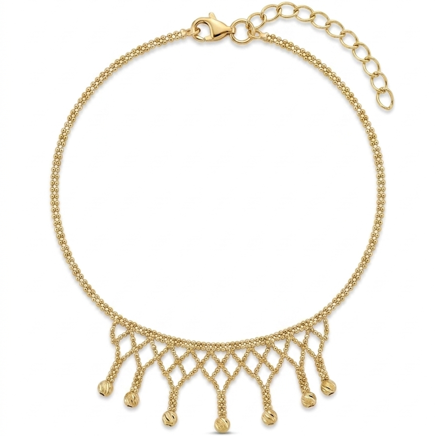 Graceful Cascade Armband-14 Karat