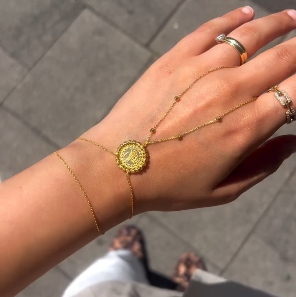 Tuğralı Şahmeran Handkette (14 Karat)