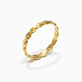 "Aura Solis" – 14K Gold Burma Ring im 22K Farbton