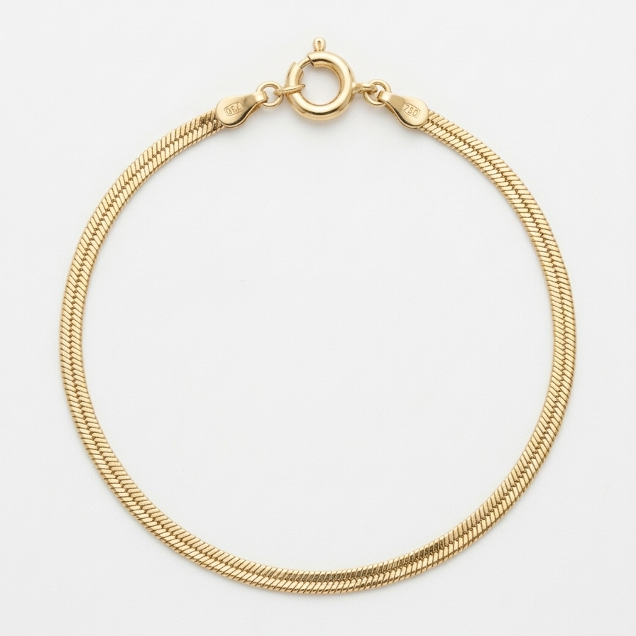 Edles Kleopatra-Armband – 14 Karat Gelbgold