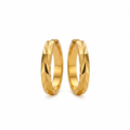 Golden Prism Huggies Ohrringe-14 Karat