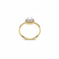 Perlen-Flair 14K Goldring