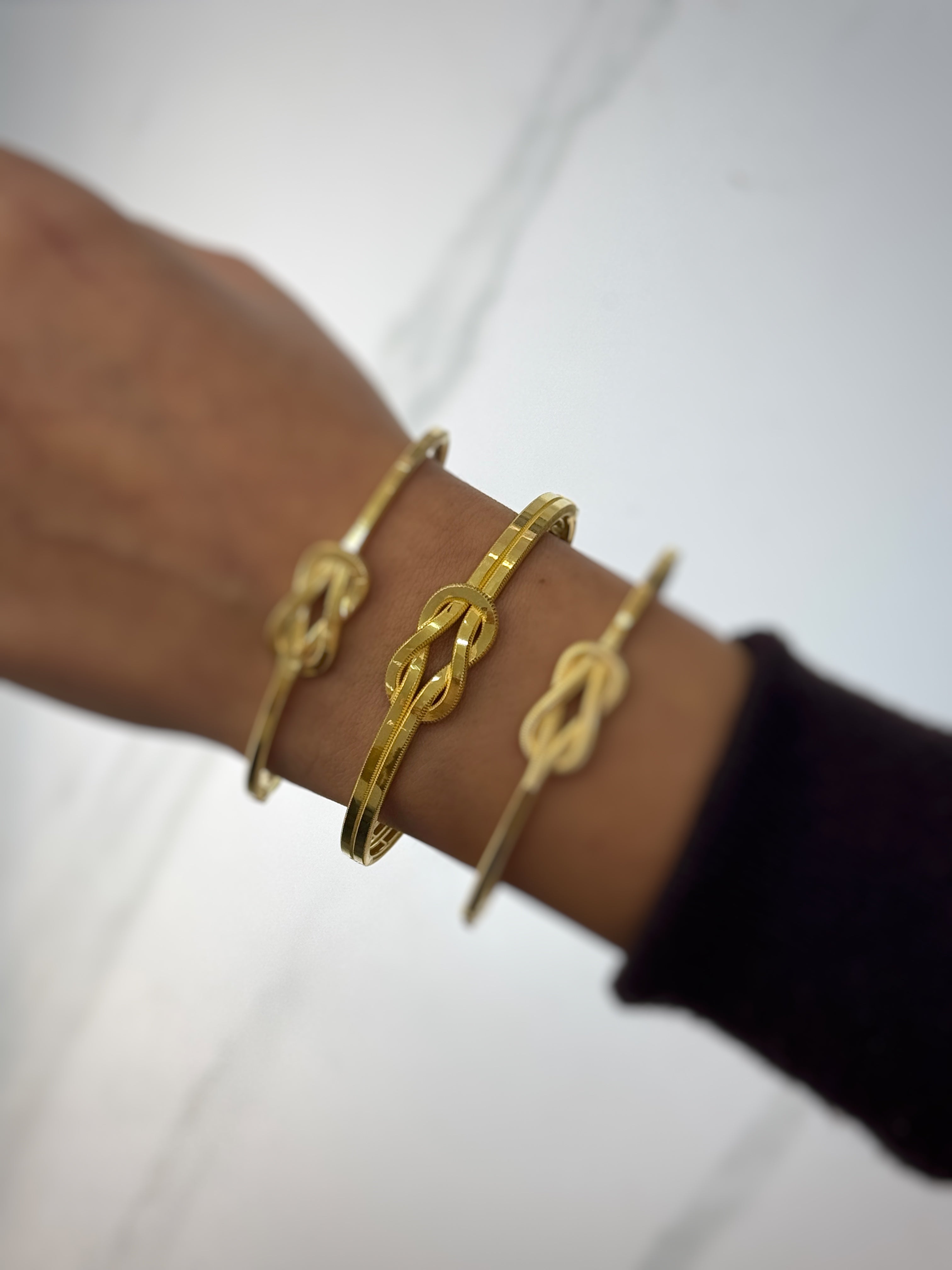 Mit Verschluss, 585, Gold, 14 Karat, Armband, Bangel 