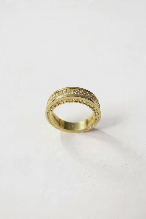 Double Sparkle Ring - 14 Karat