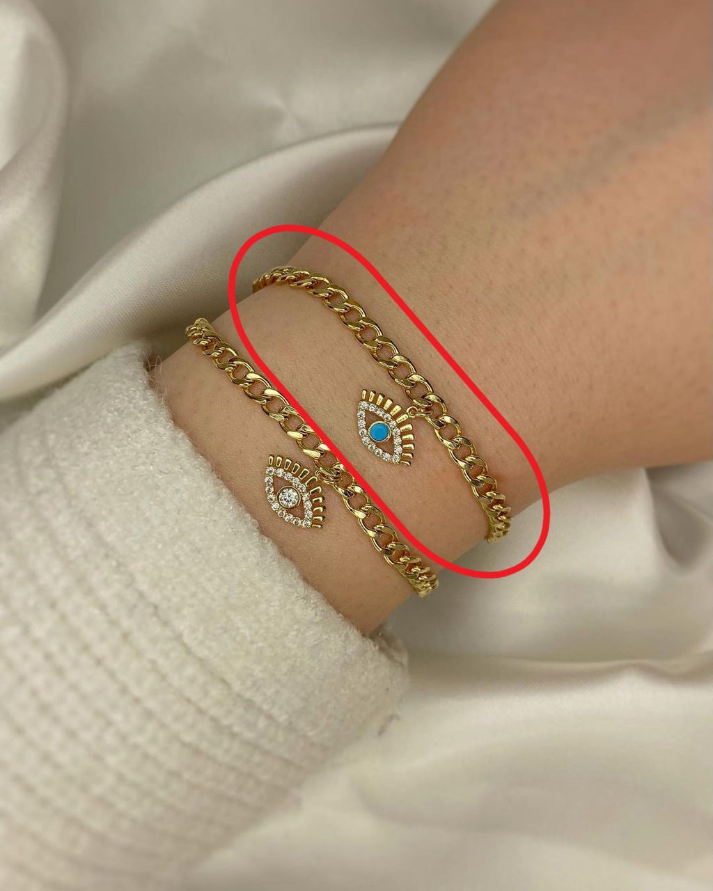 Océa Gold-Armschmuck mit Zirkonien