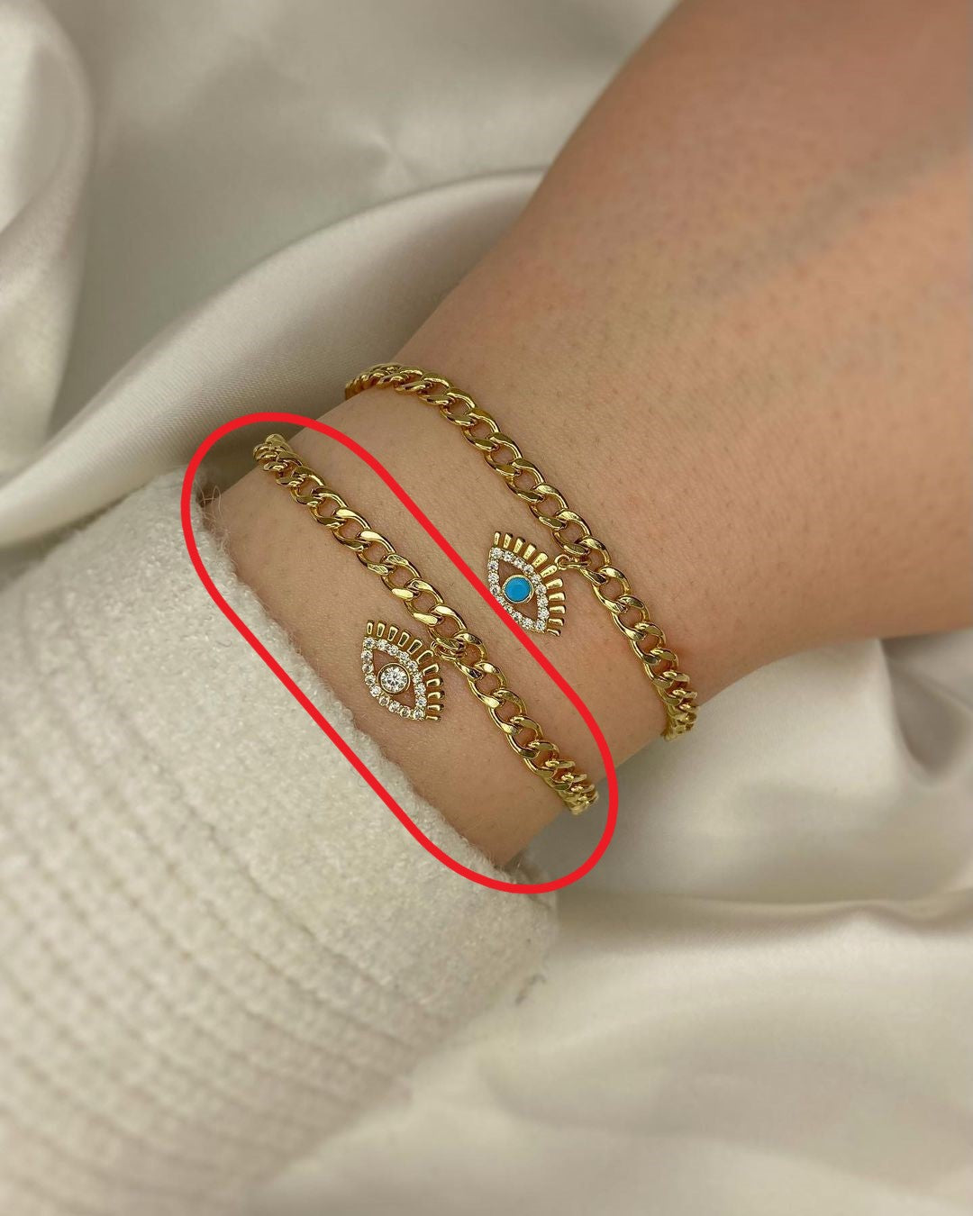 Océa Gold-Armschmuck mit Zirkonien