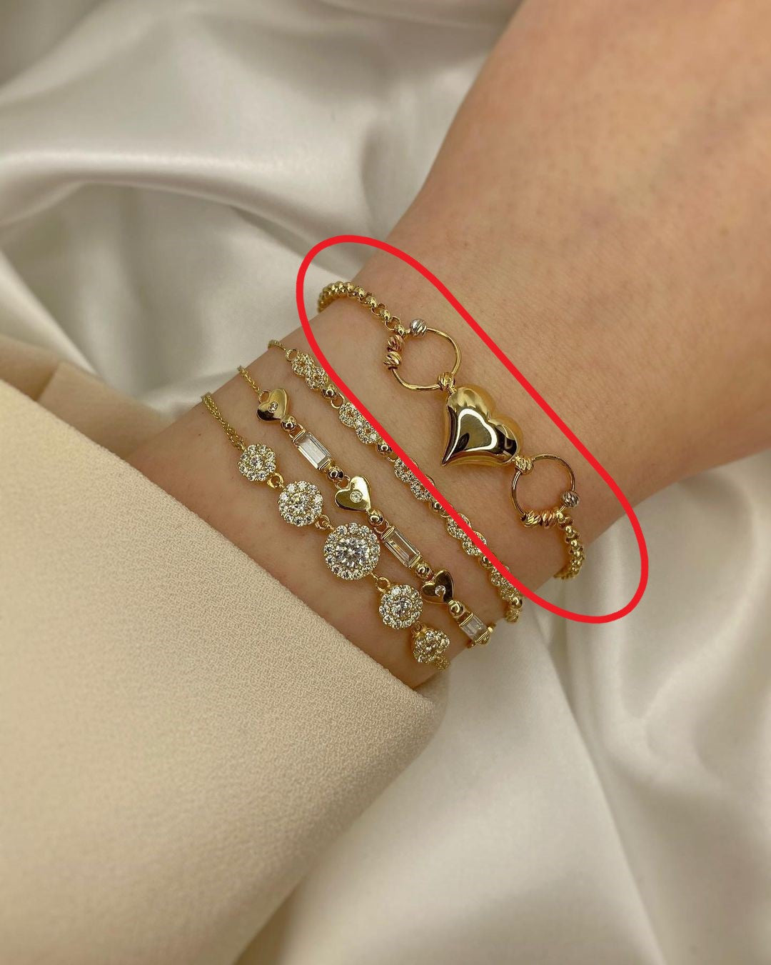 Goldarmschmuck in ver. Varianten