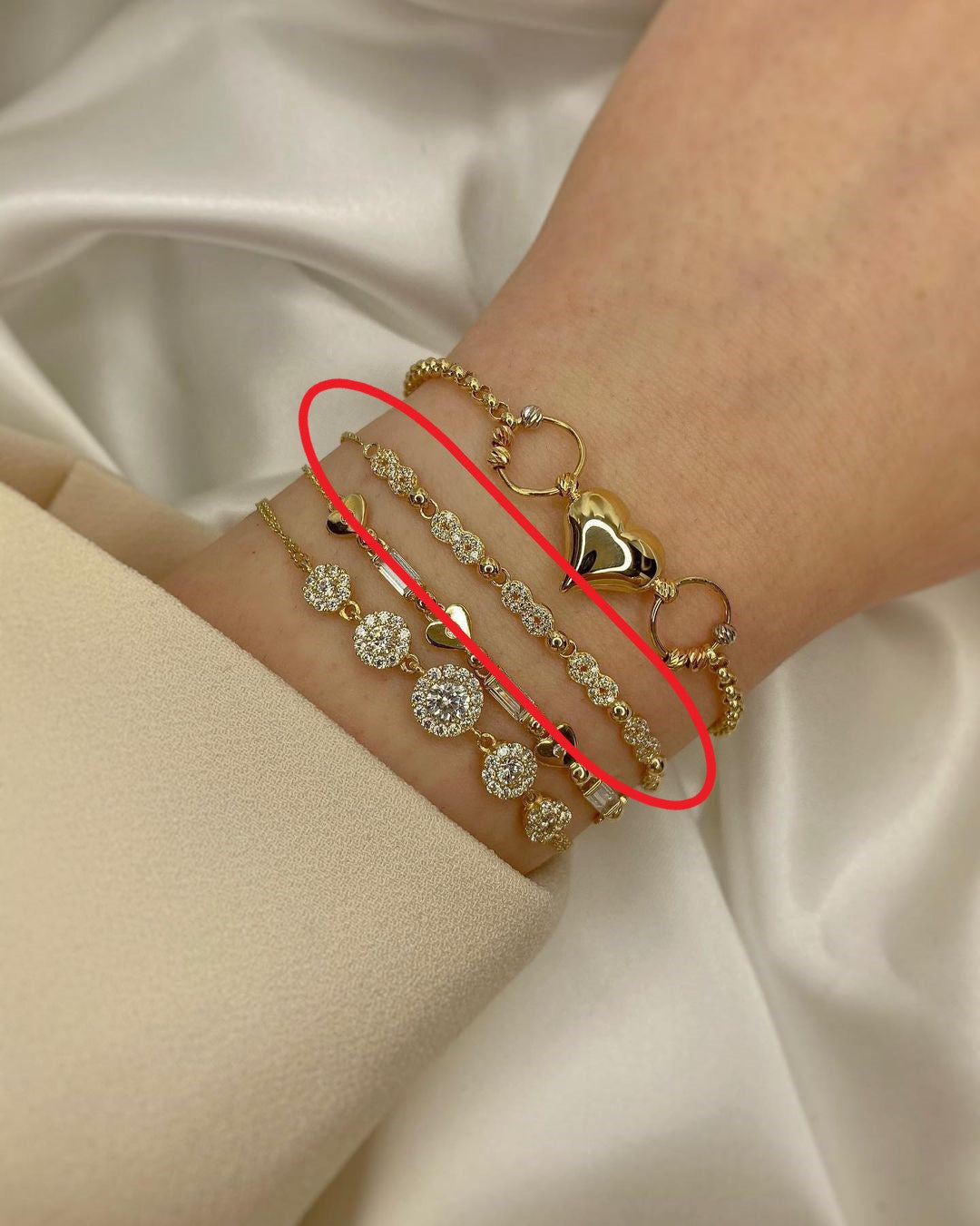 Goldarmschmuck in ver. Varianten