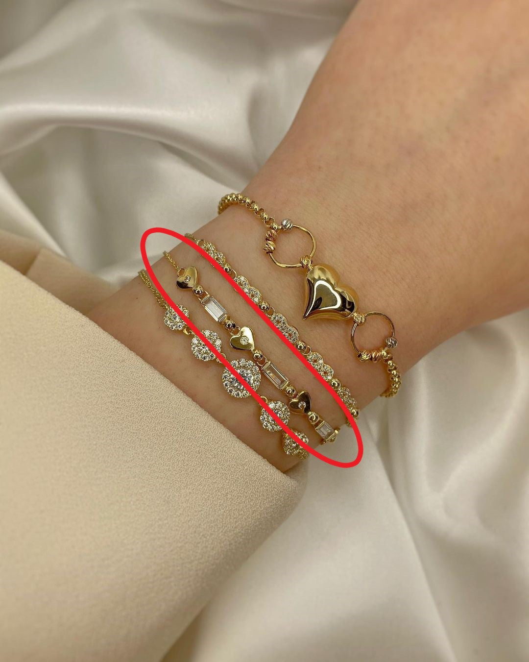 Goldarmschmuck in ver. Varianten