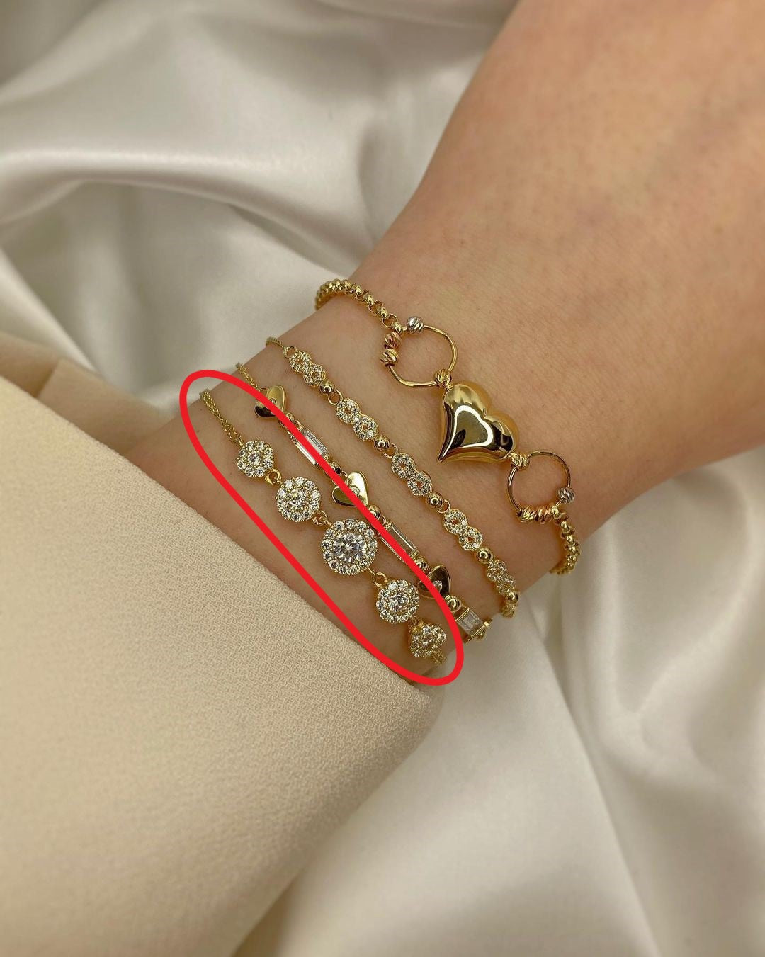 Goldarmschmuck in ver. Varianten