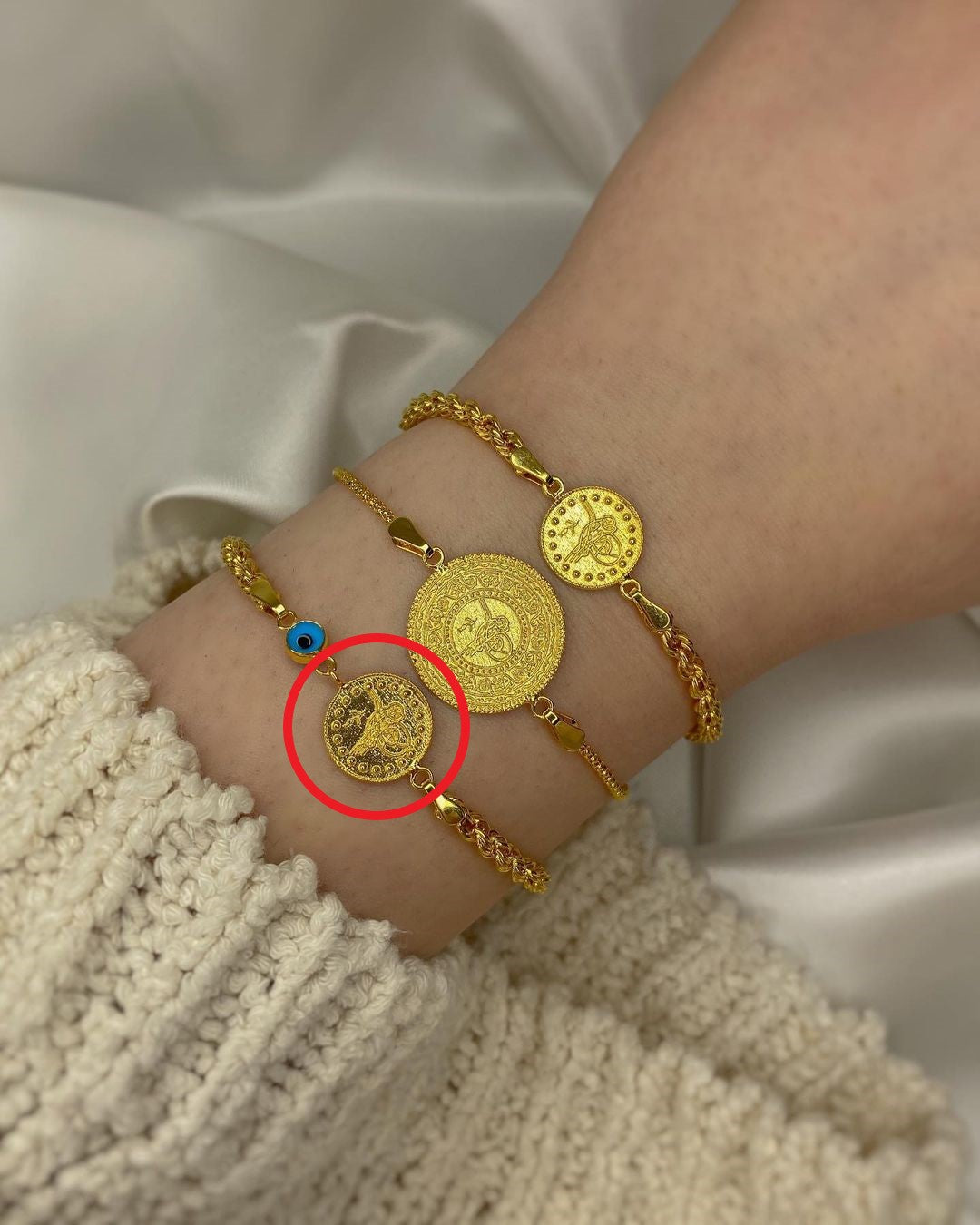 Imperial Goldarmband mit Tugra ver. Varianten