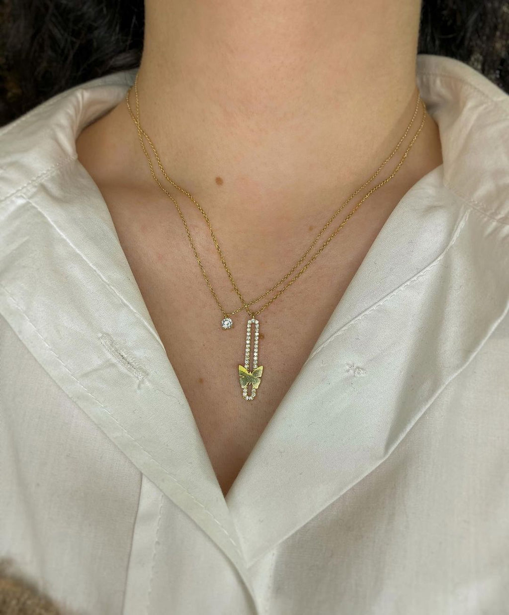 Elaria Gold-Halskette mit Anhänger