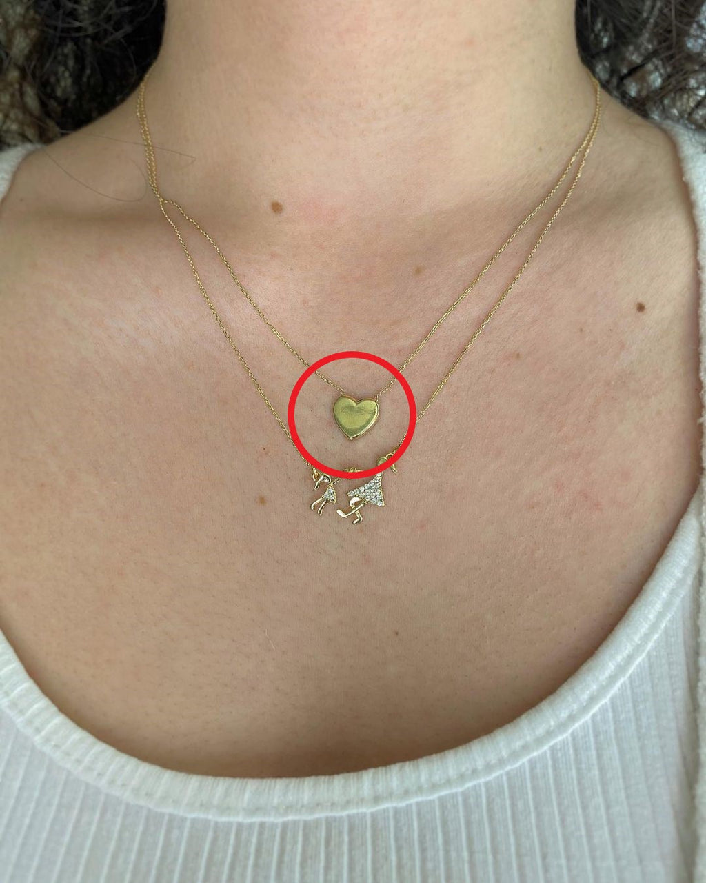 Amoria Herz Gold-Halskette