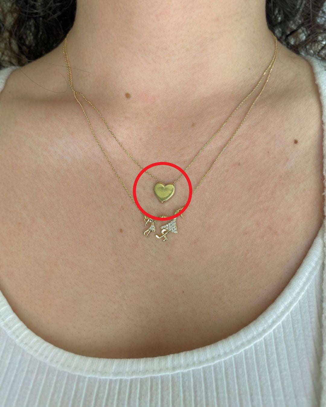 Amoria Herz Gold-Halskette