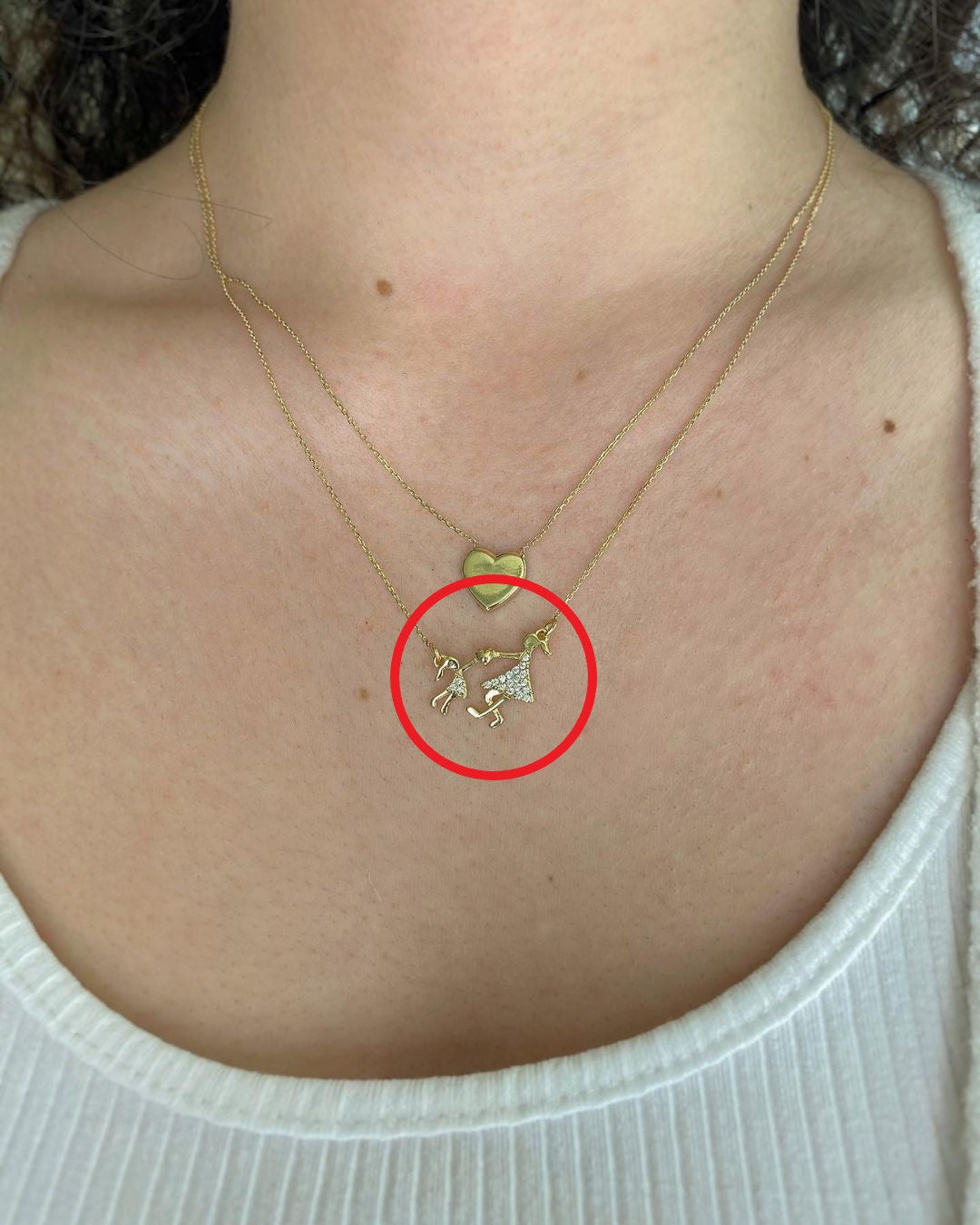 Amoria Herz Gold-Halskette