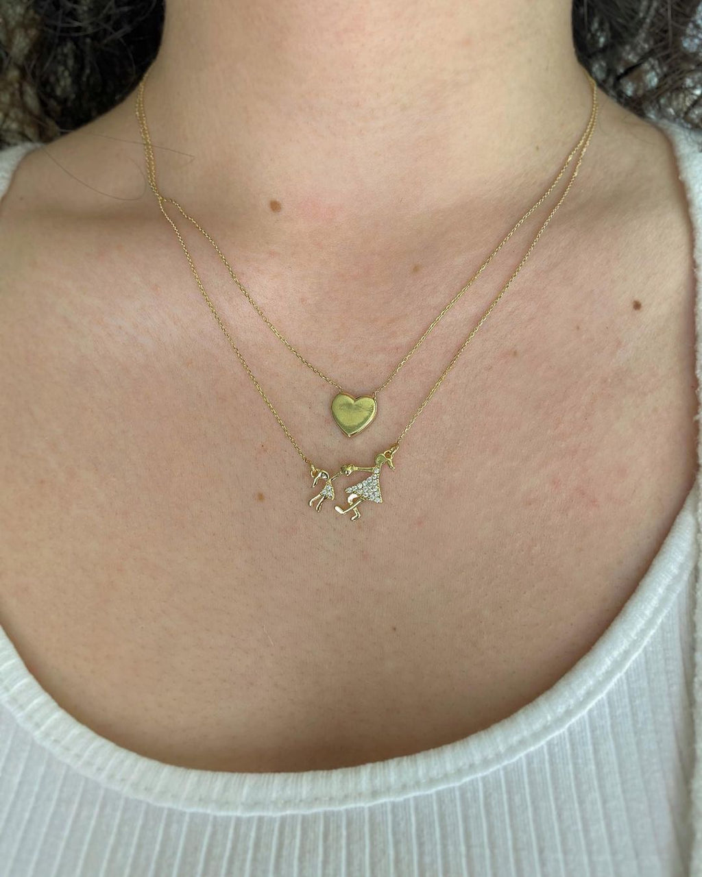 Amoria Herz Gold-Halskette