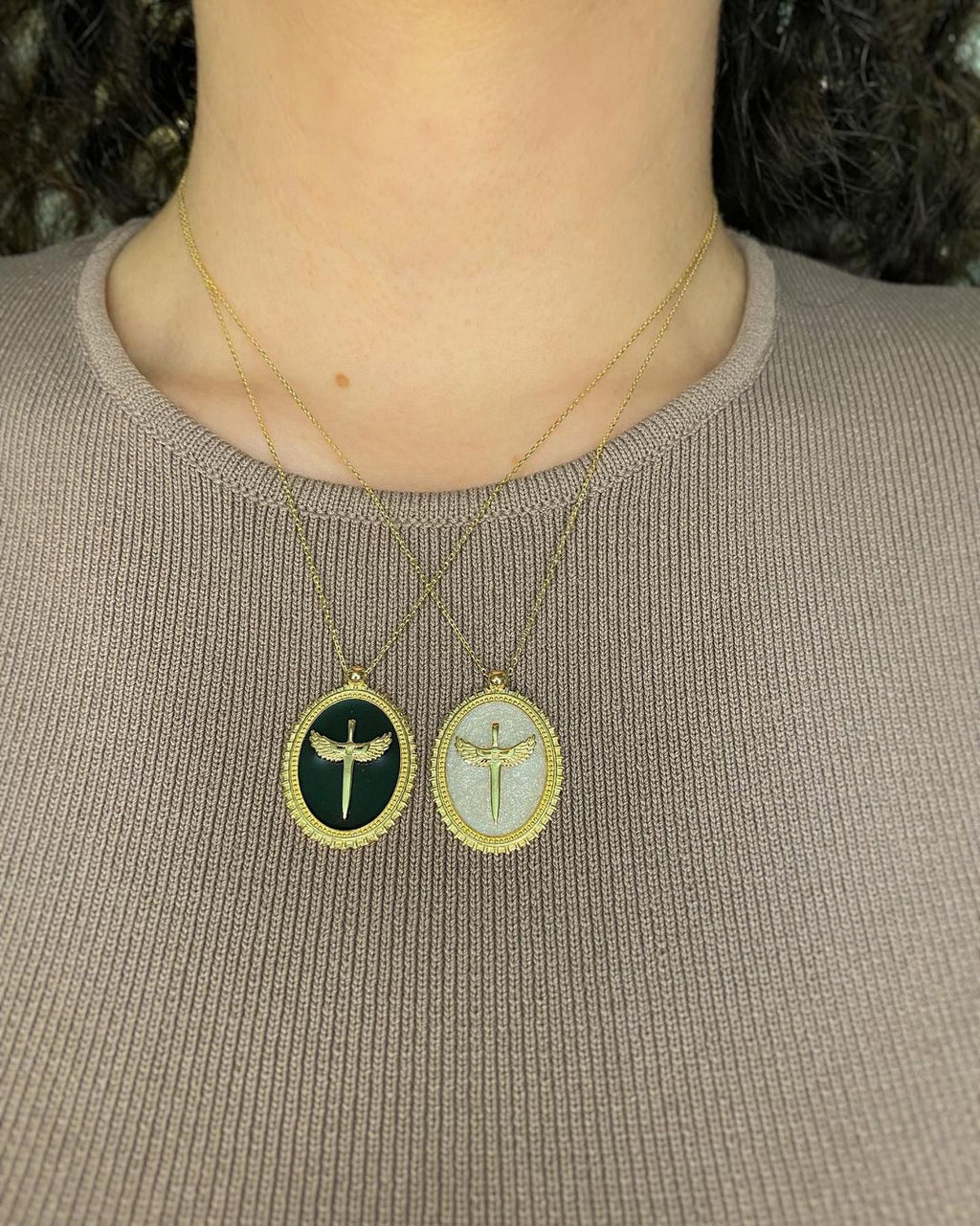 Zeraph Damoklesschwert - Halskette ver. Farben