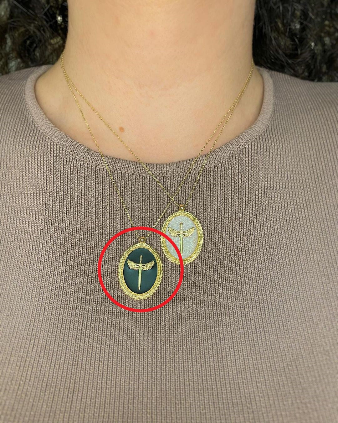 Zeraph Damoklesschwert - Halskette ver. Farben