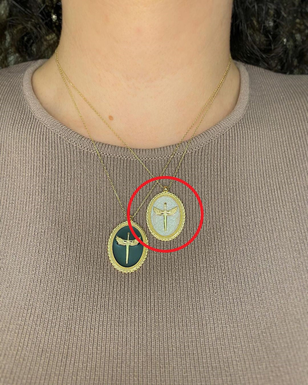 Zeraph Damoklesschwert - Halskette ver. Farben