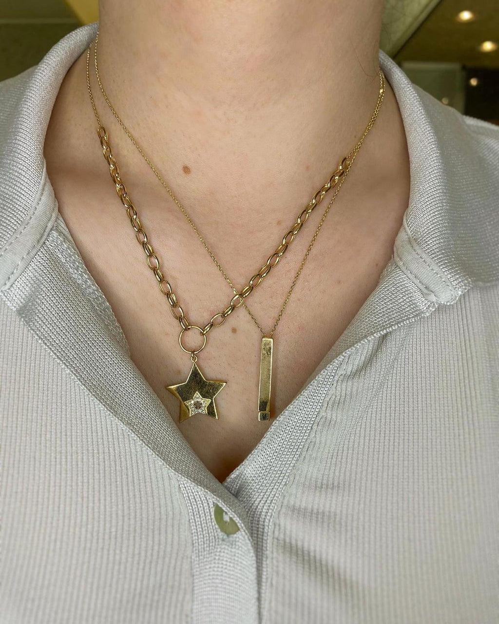 Stella Gold-Halskette mit Anhänger ver. Varianten