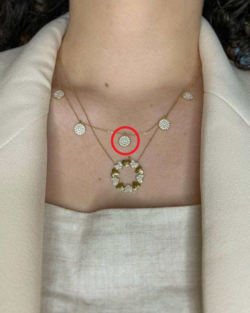 Amoréa Gold-Halskette mit Zirkonien ver. Varianten