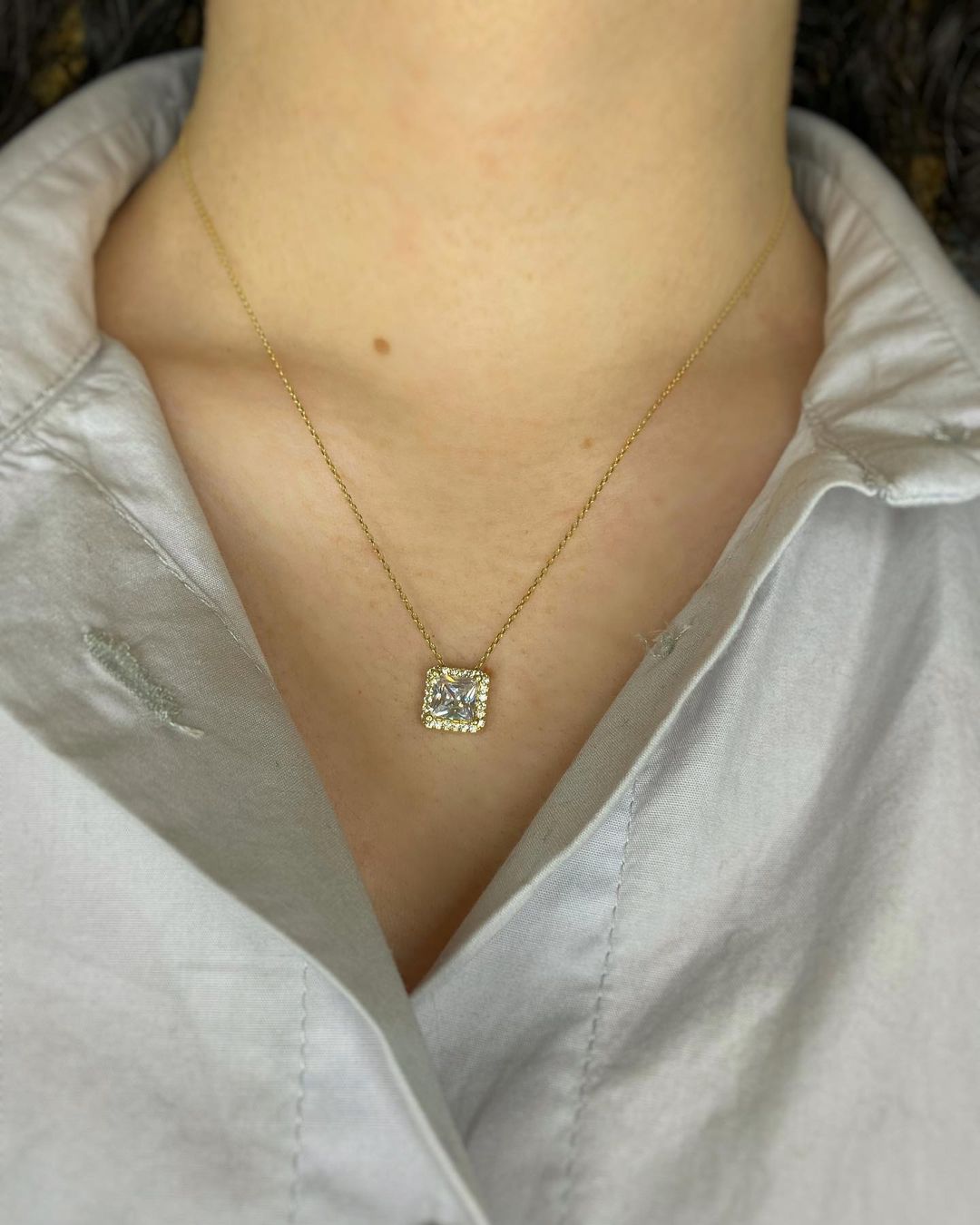 Vionna Gold-Halskette mit Zirkon