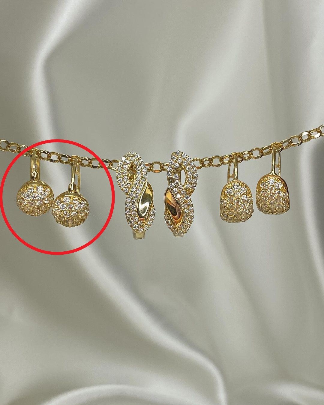 Kugel-Ohrringe in ver. Varianten