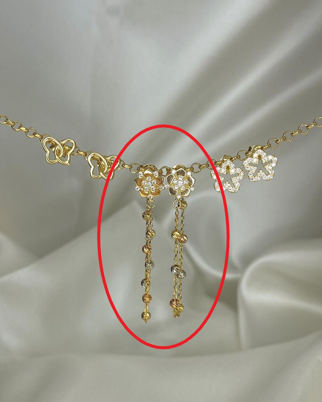 Gold-Ohrringe in ver. Varianten