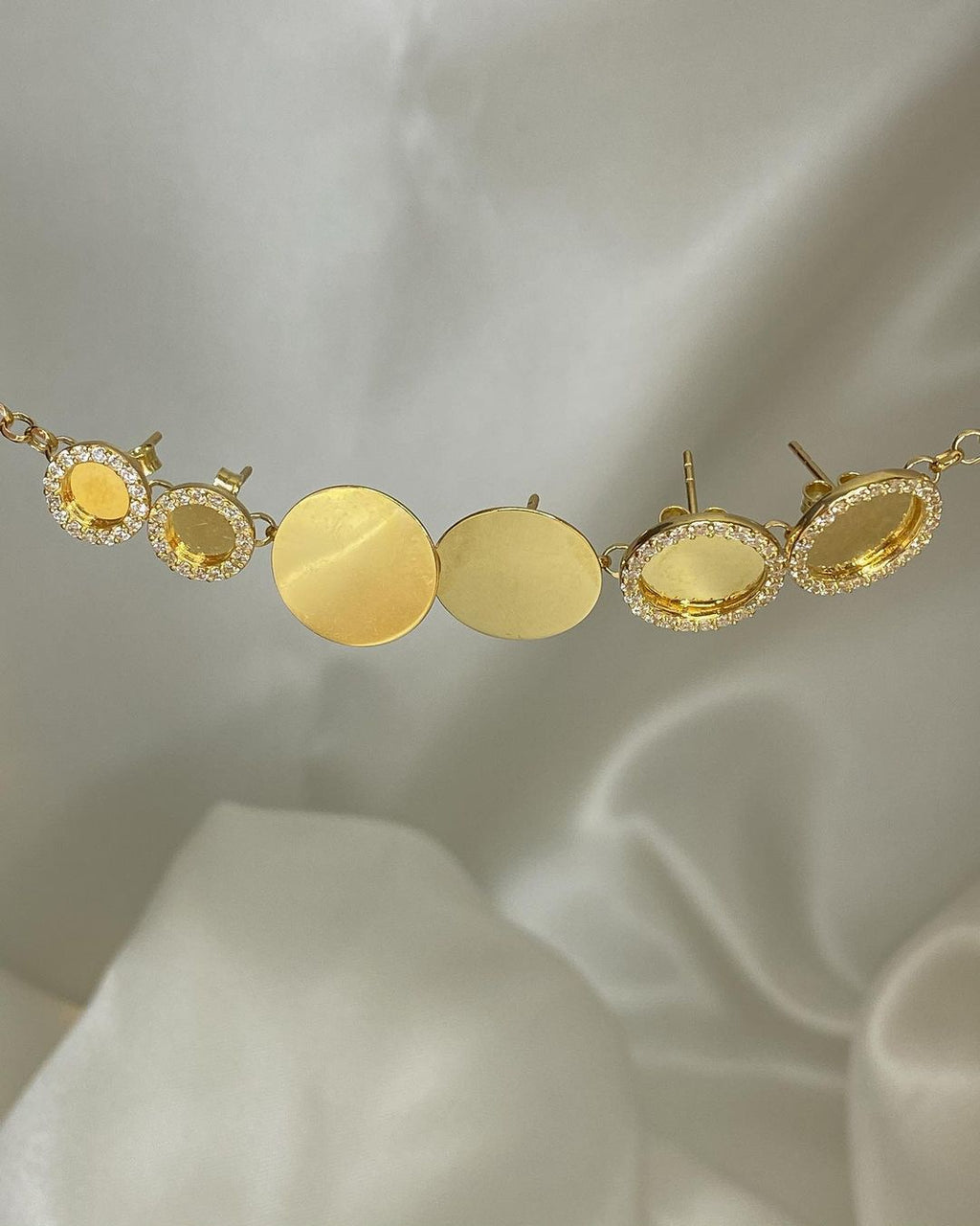 Goldplättchen-Ohrringe ver. Varianten