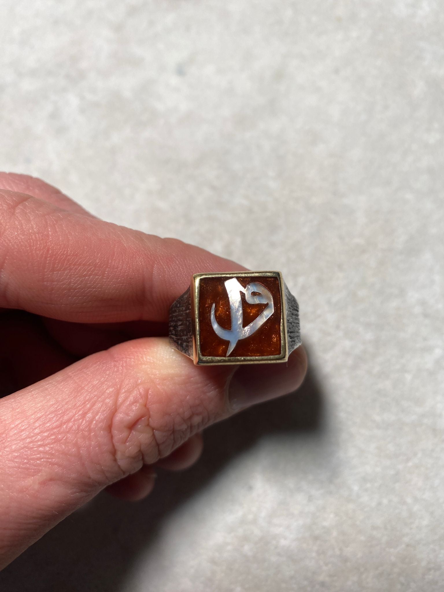 Elif&Vav Silberring Herren