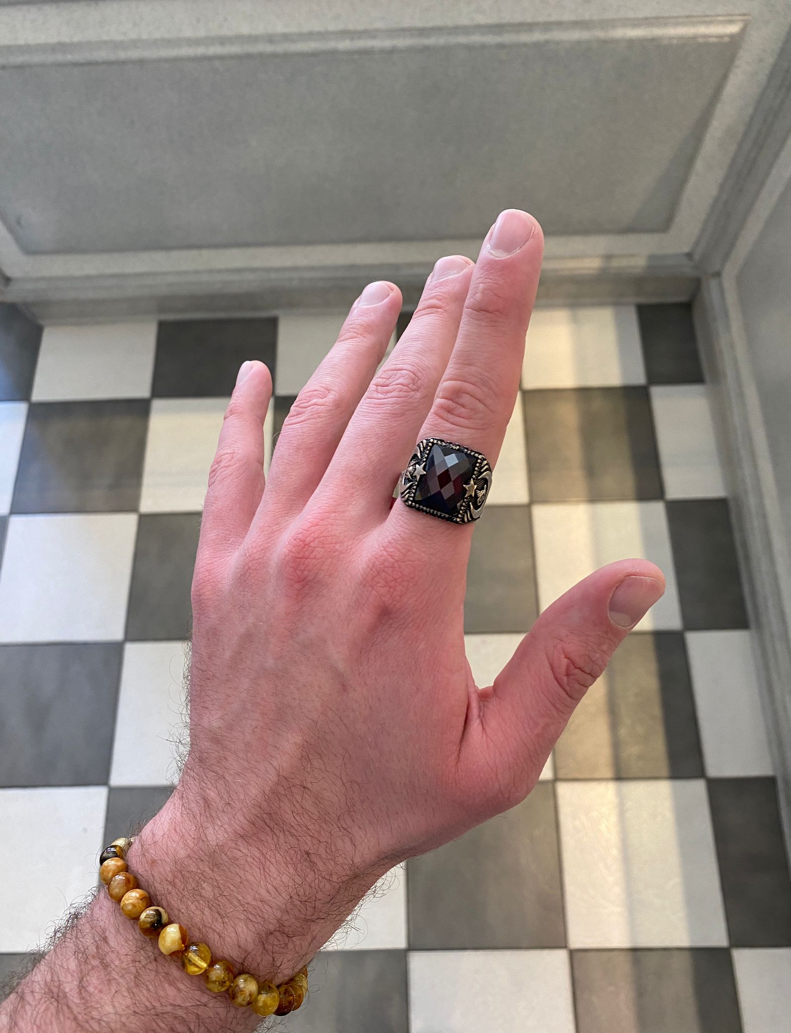 Ay Yildiz Silberring Herren