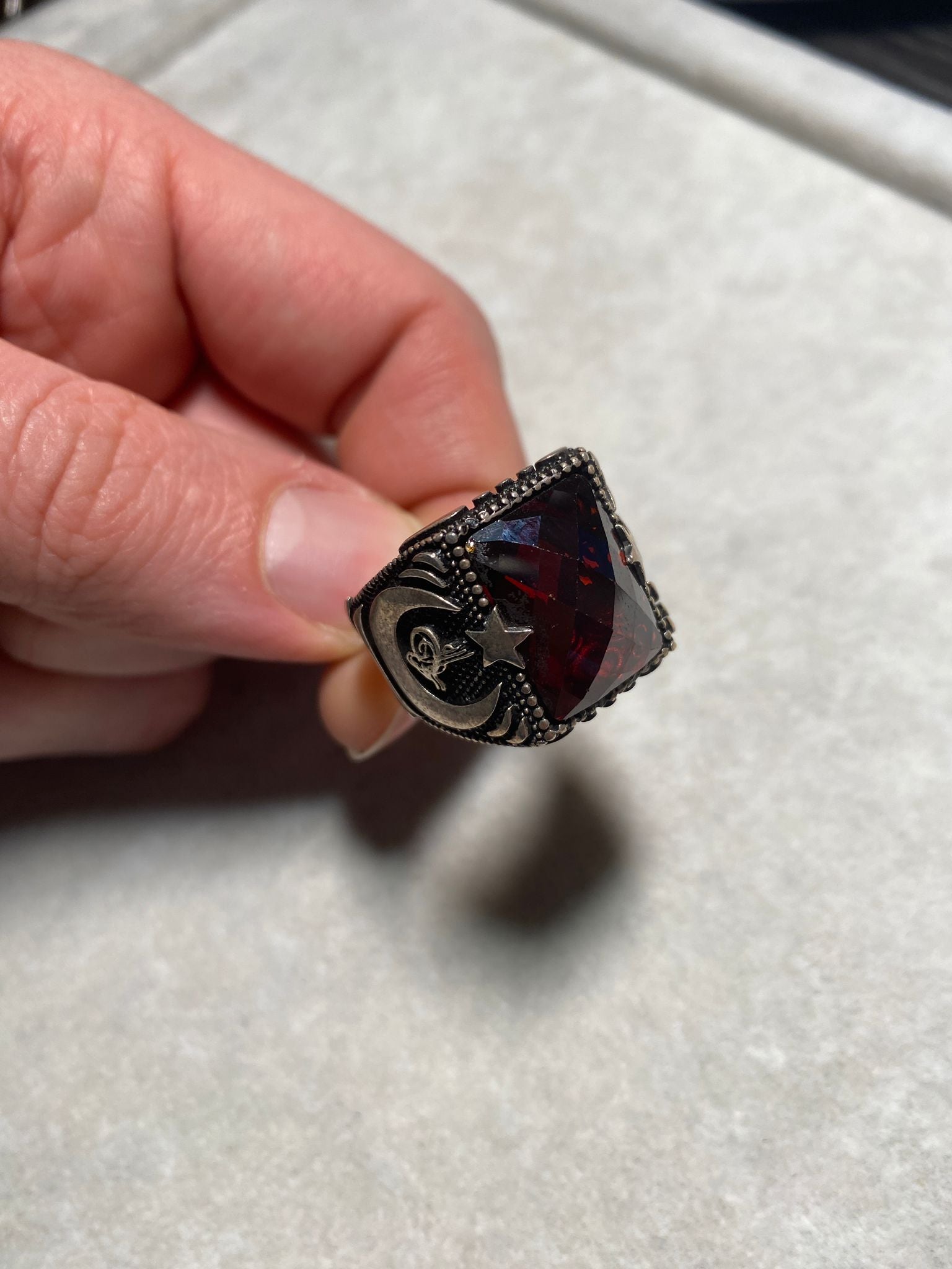 Ay Yildiz Silberring Herren