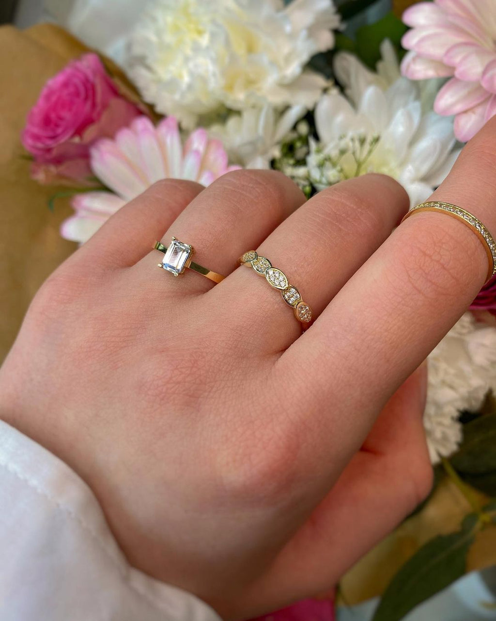 Gelbgoldringe in ver. Varianten