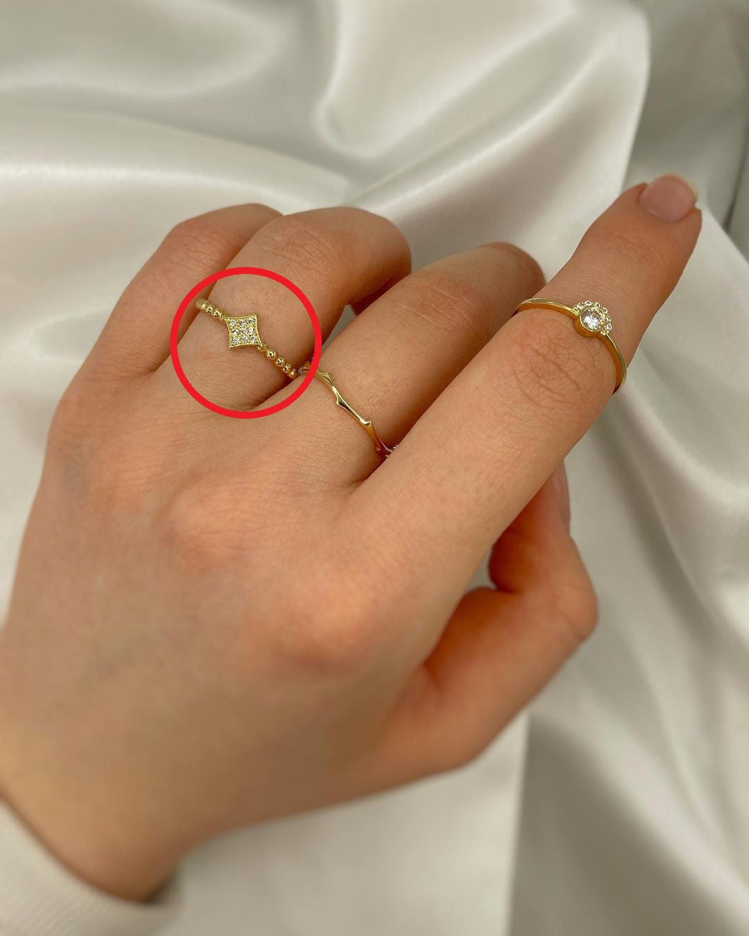 Ringe mit Zirkonien ver. Varianten