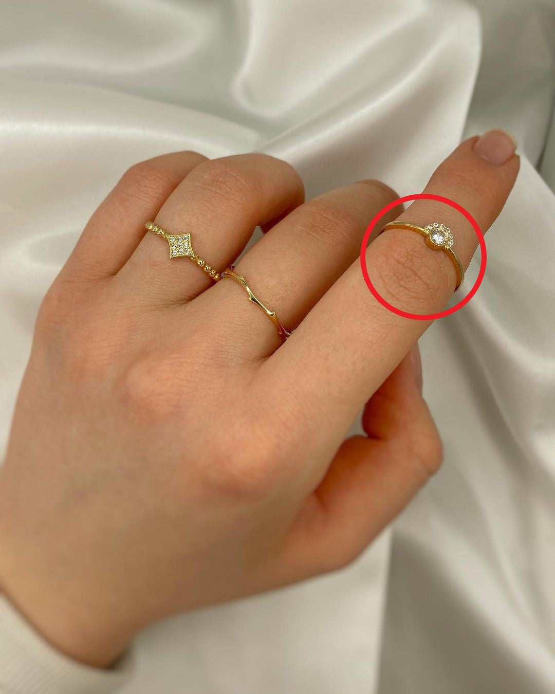 Ringe mit Zirkonien ver. Varianten