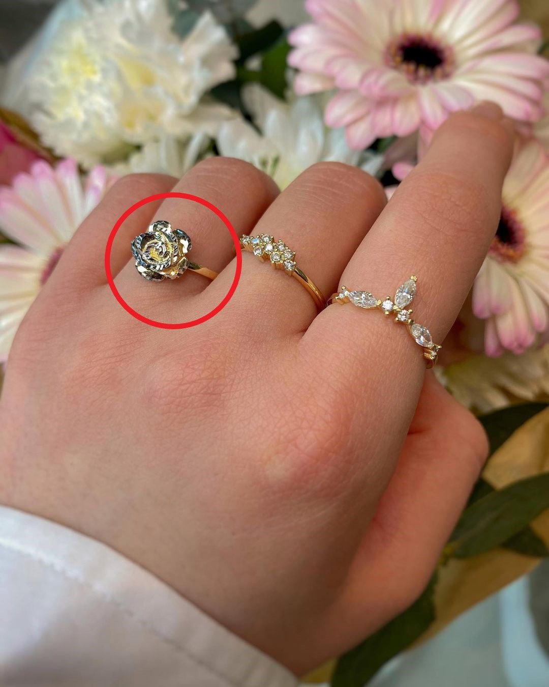 Edel-Goldringe in ver. Varianten