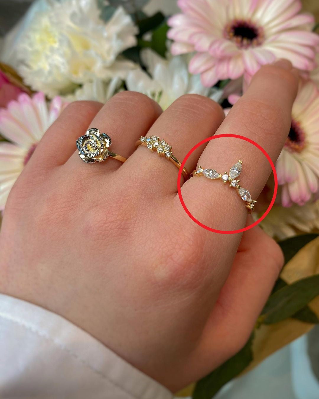 Edel-Goldringe in ver. Varianten