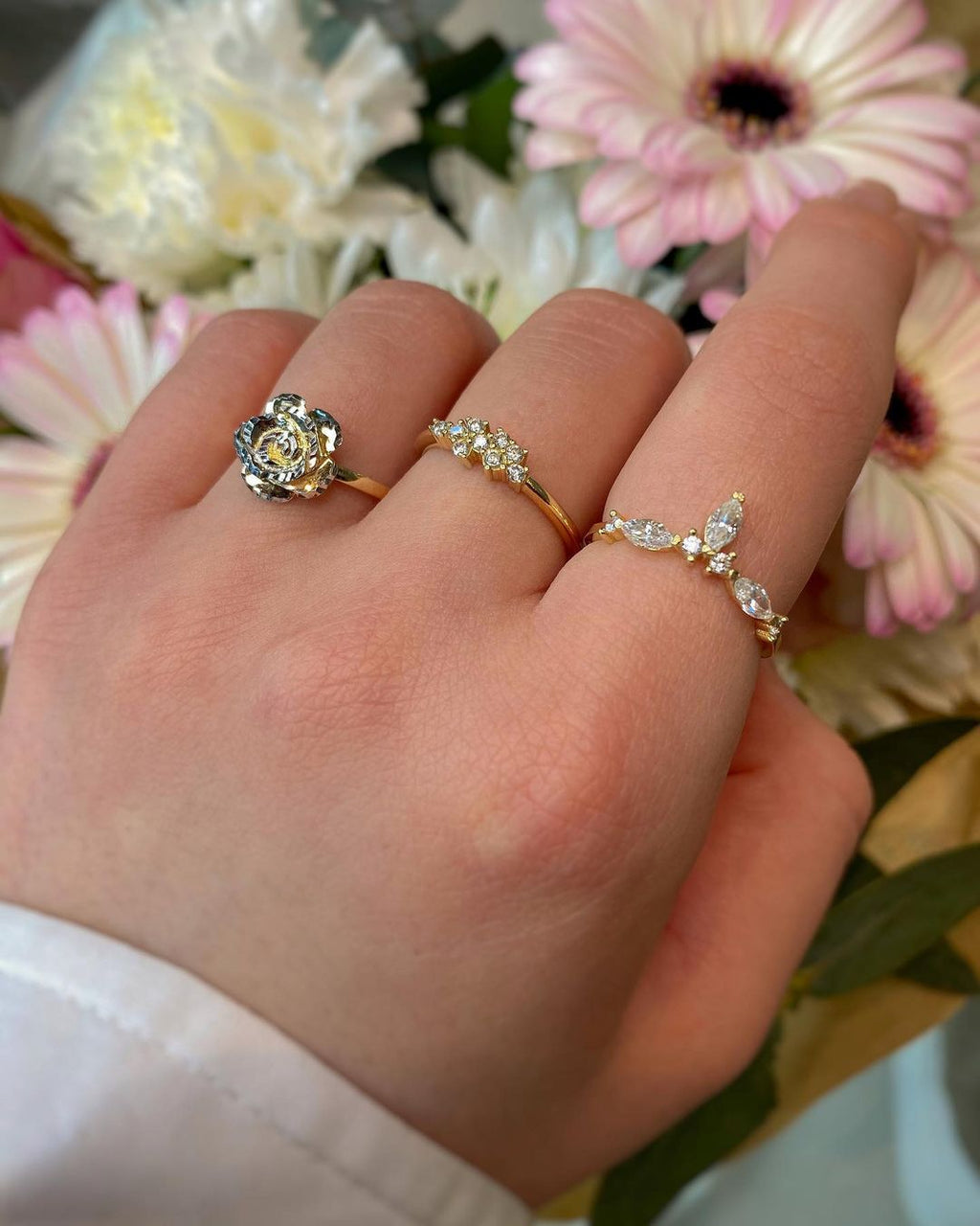 Edel-Goldringe in ver. Varianten