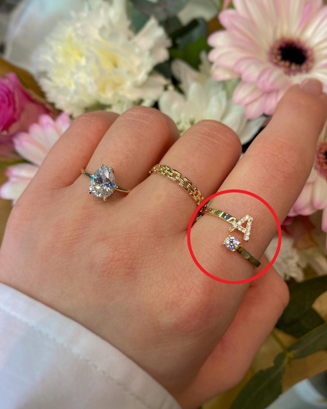 Gelbgold-Ringe in ver. Varianten