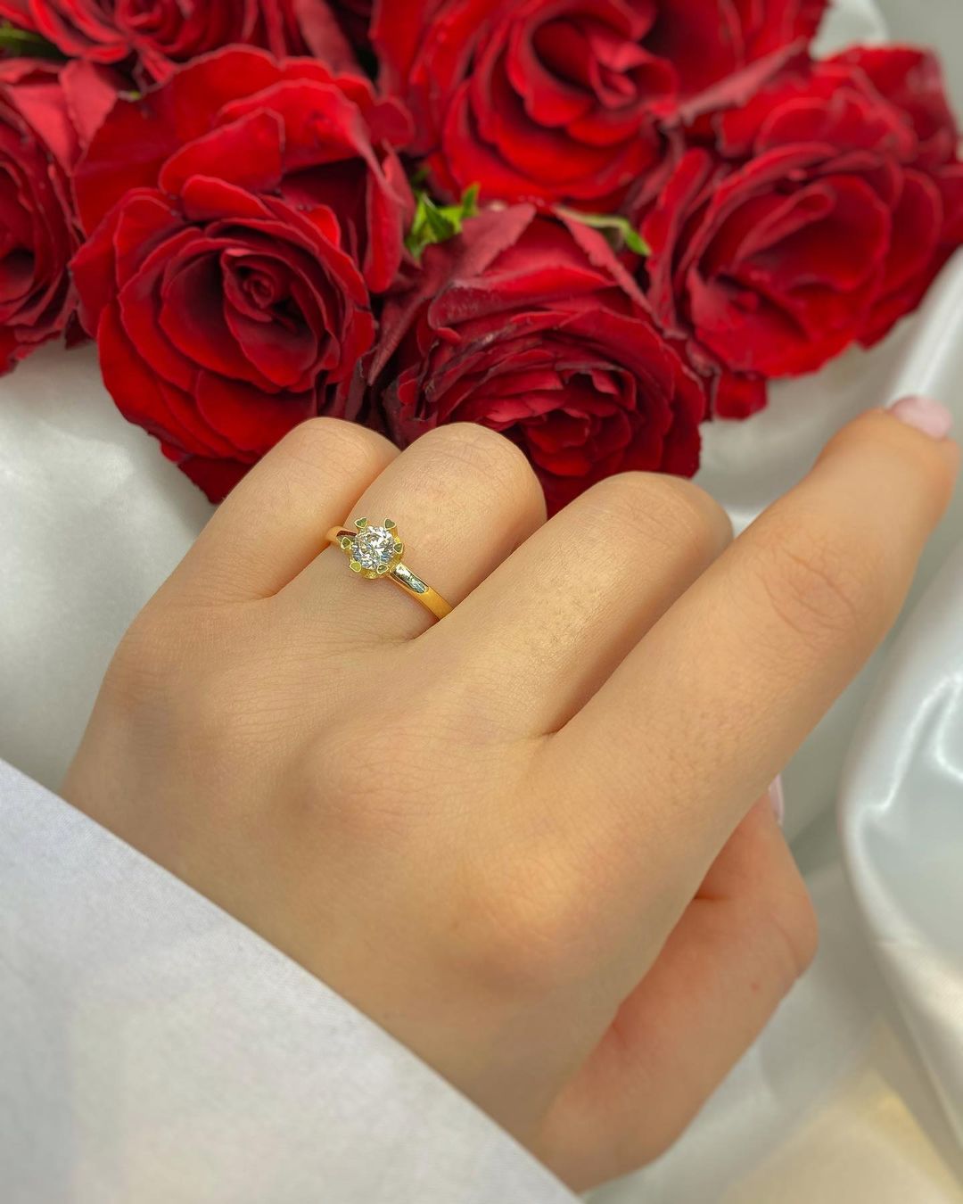 Solitärring mit Zirkon