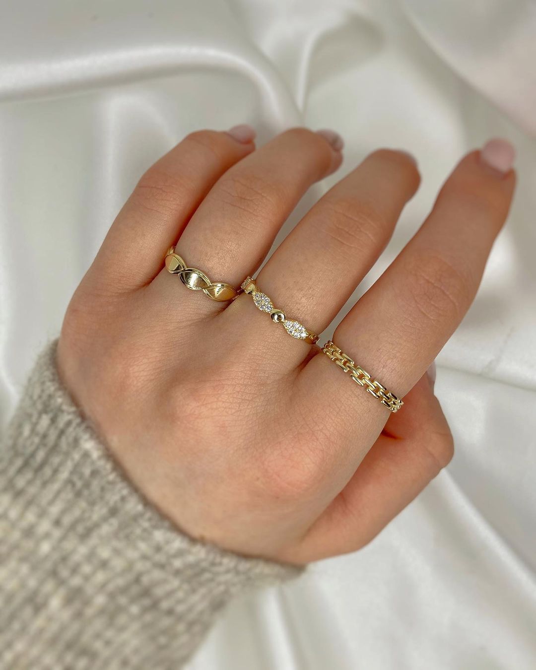 Feine Goldringe ver. Varianten